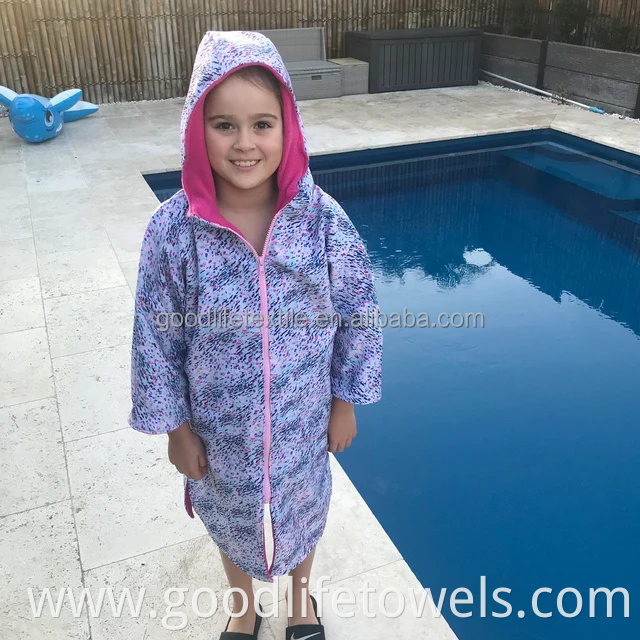 Waterproof Long Sleeve Kids Beach Robe